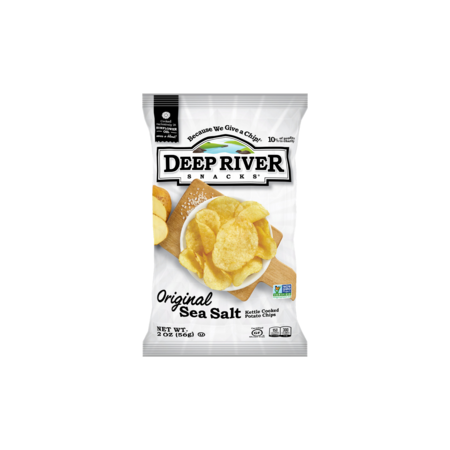 DEEP RIVER SNACKS Kettle Potato Chip Original Salted 2 oz., PK24 17113